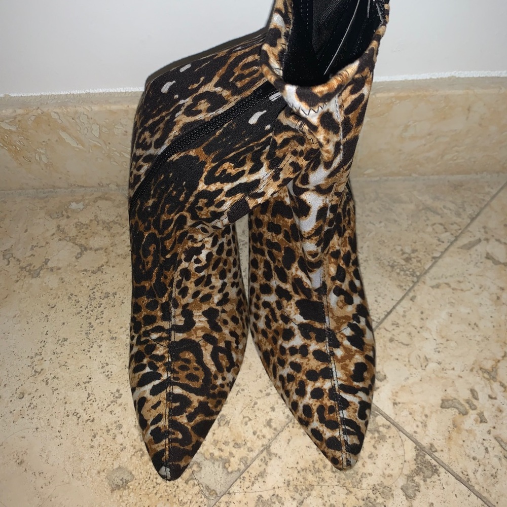 Leopard boots/heeled/7 - Picture 4 of 6
